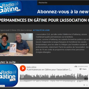4 permanences en Gâtine pour l’association CLE