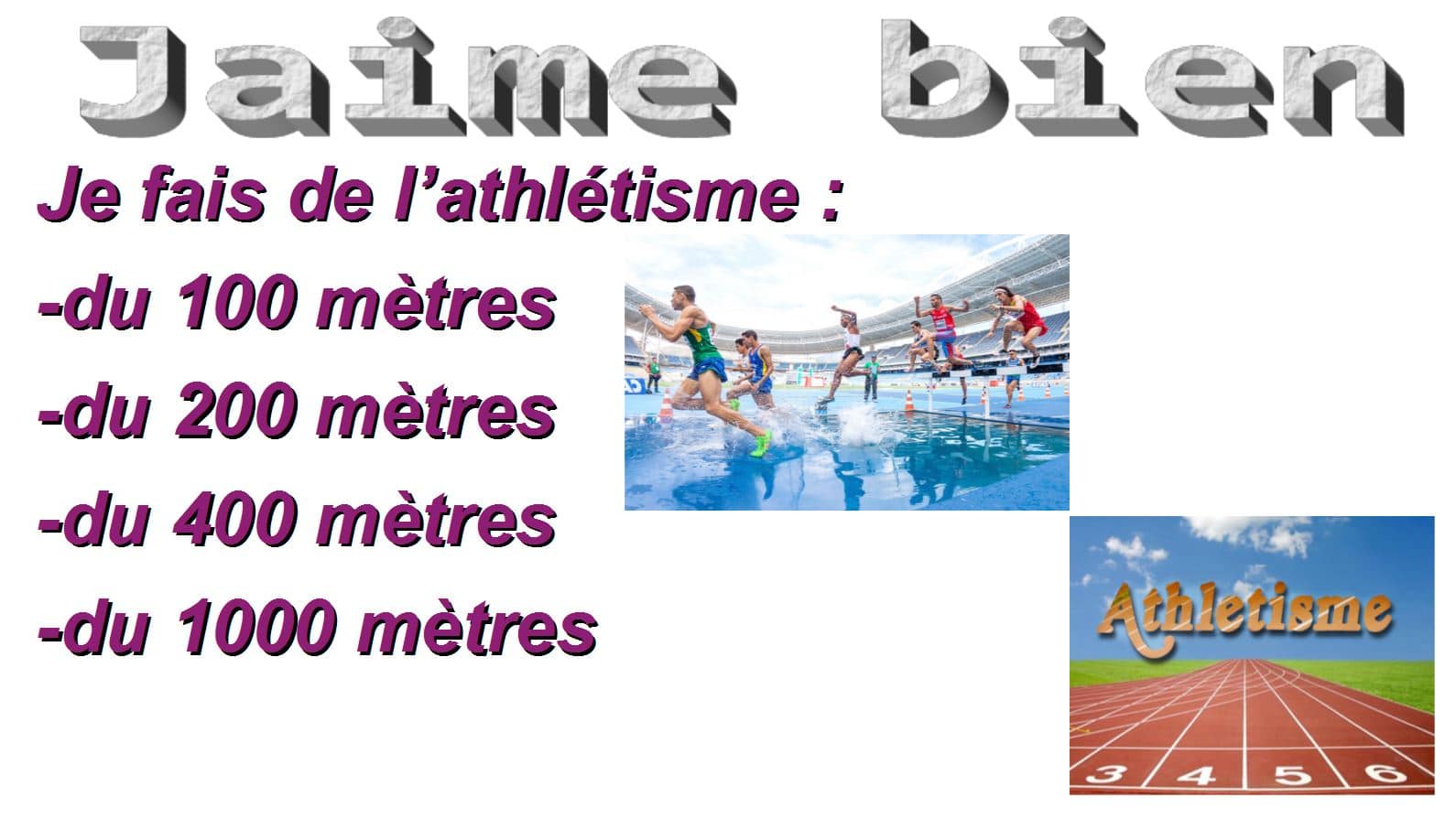 Marine: mes sports préférés