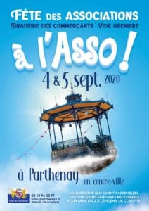 affiche fete des associations Parthenay
