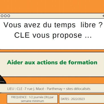 Trouvez à CLÉ la mission de bénévolat qui vous convient !