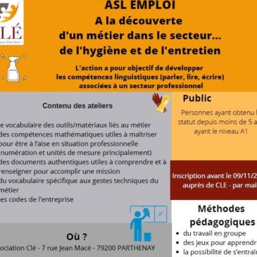 Atelier « À la découverte d’un métier »