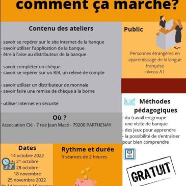 Atelier « À la banque, comment ça marche? »
