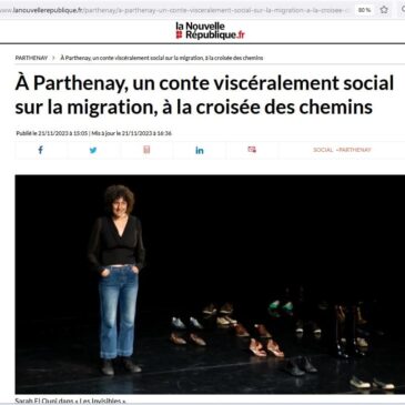 Spectacle Les Invisibles à la MCP le 2 décembre